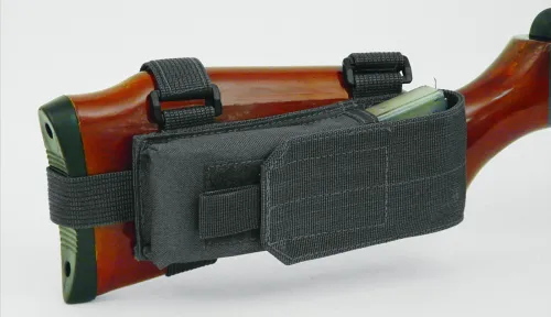Voodoo Tactical Buttstock Mag Holder Elastic 2-Round Universal