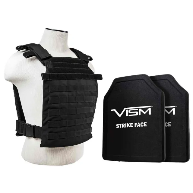 Fast Plate Carrier w/11''X14'' Level III+ PE STR's Cut 2X Hard Balllistic Plates