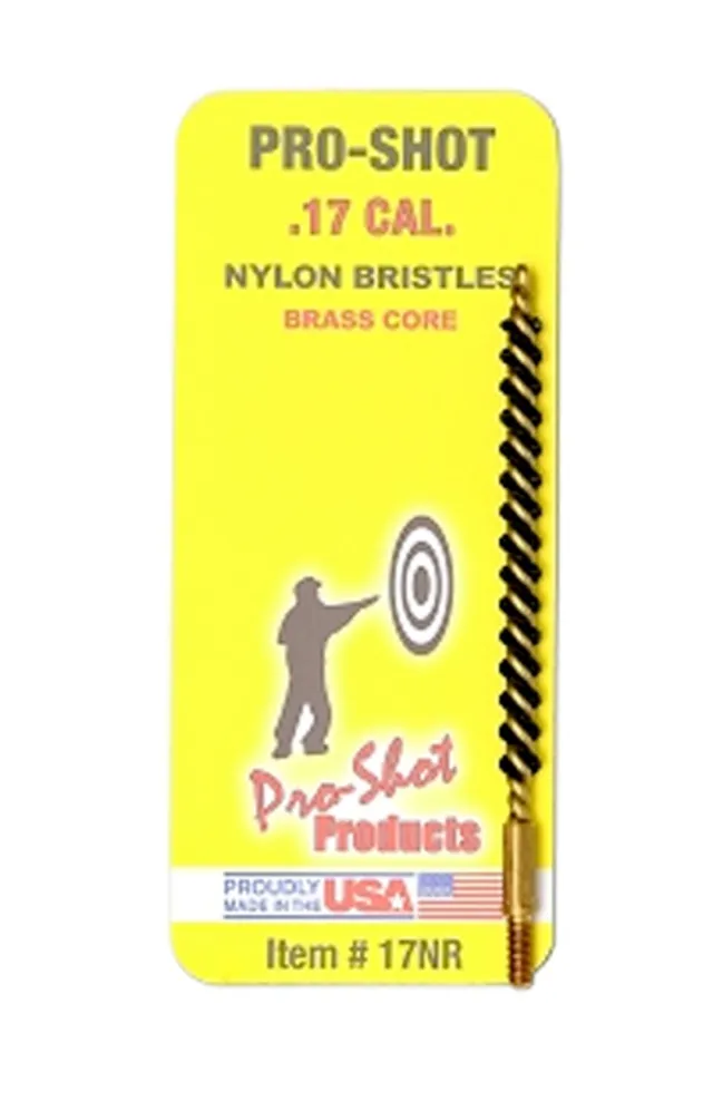 Buy Pro-Shot Nylon Rifle Bore Brush with Brass Core (5/40 Thread) .17 cal online