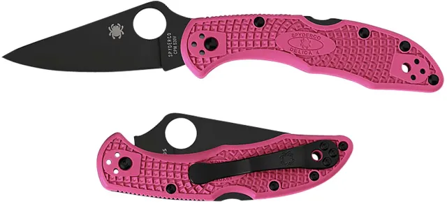Spyderco C11FPPNS30VBK Delica Pink FRN S30V Blade - Spyderco