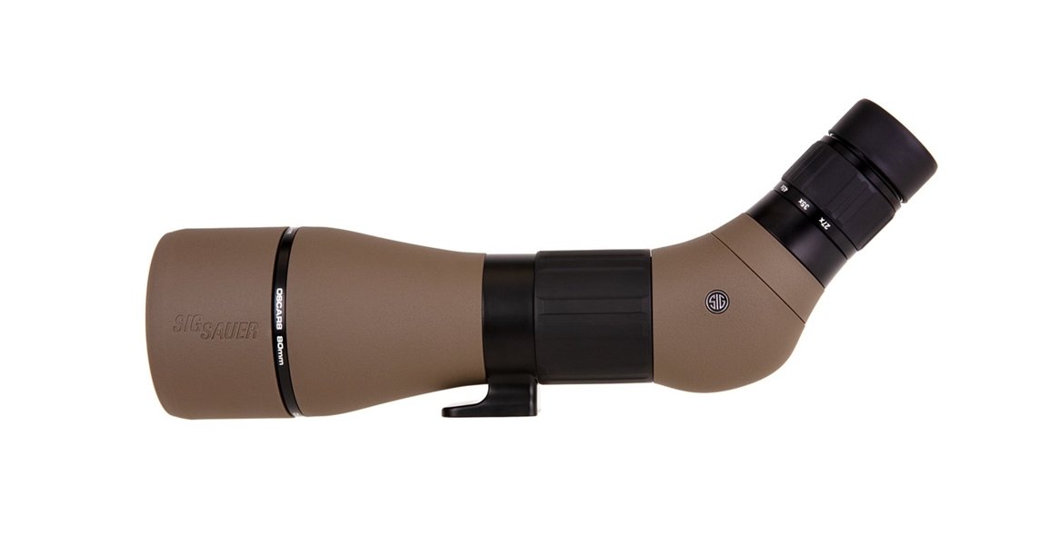 Sig SAUER OSCAR8 27-55x80mm HDX Lens Angled FDE Spotting Scope (SOO82001) - Sig Sauer - 80MM