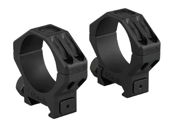 Sig Sauer SOA65004 Alpha 6 Scope Ring Set 35mm Stainless Steel Black - Sig Sauer - 35MM