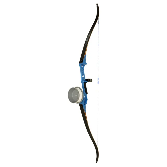 Fin-Finder Bank Runner 58In 35lb Right-Hand Recurve Bow Blue - Fin-Finder