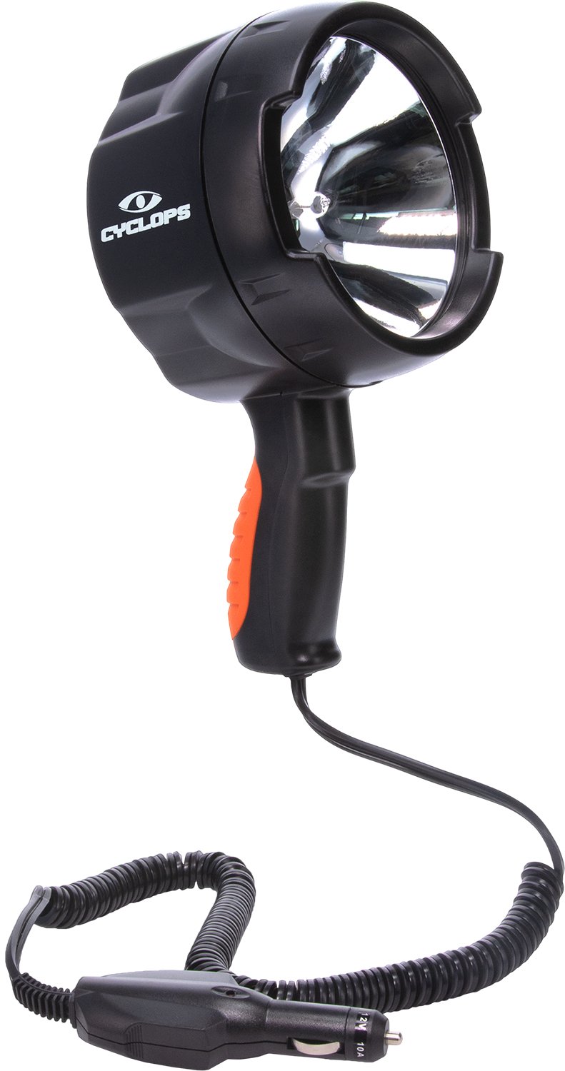 Cyclops CYC-HS140012V 12V 1400 Lumen Halogen Spotlight 450m Black - GSM Outdoors - 1400 LUMENS