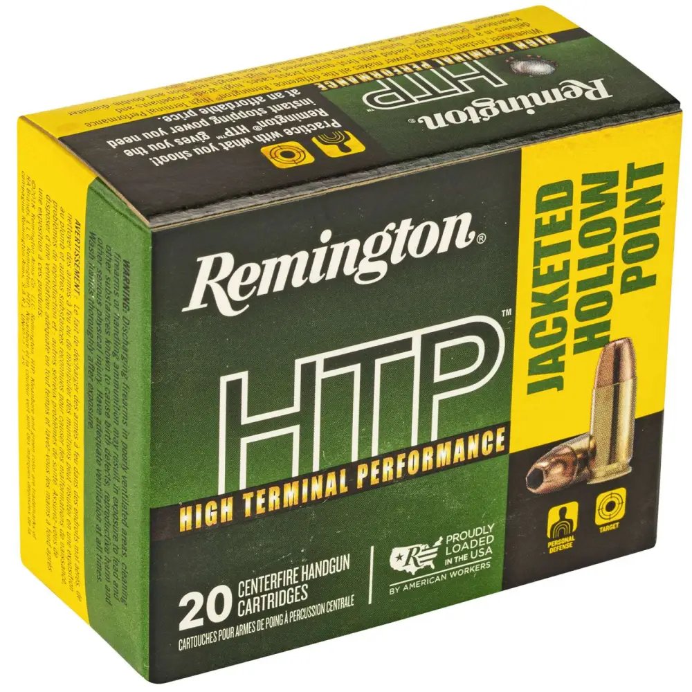 Buy Remington Arms HTP 9mm Luger 147 Grain JHP 20 Rounds 28295 online
