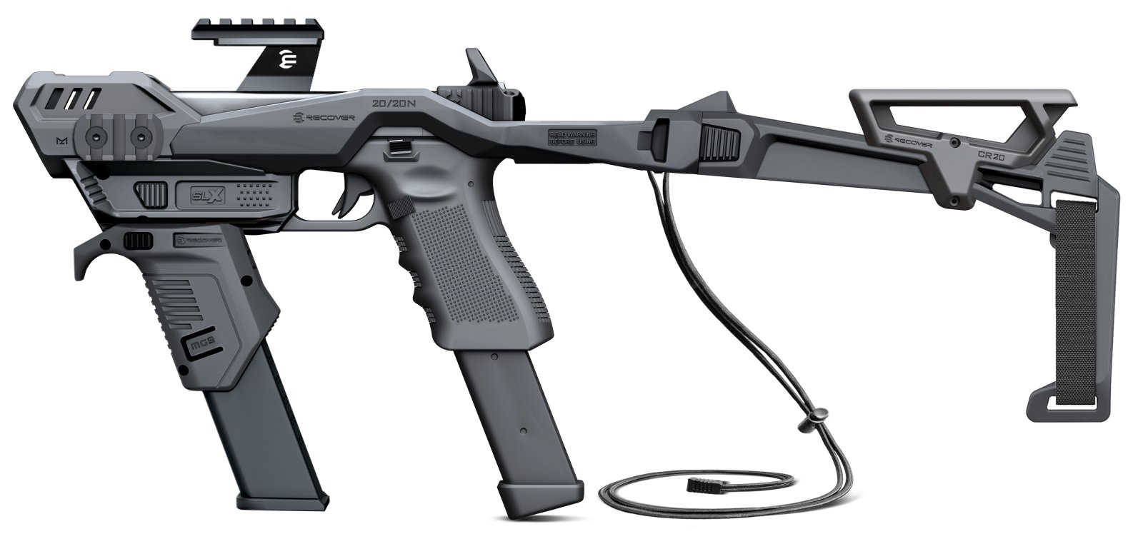 RECOVER 2020N+SLX+MG9 +UR+CR+FS+ML3 BRACE BLK - Recover Tactical