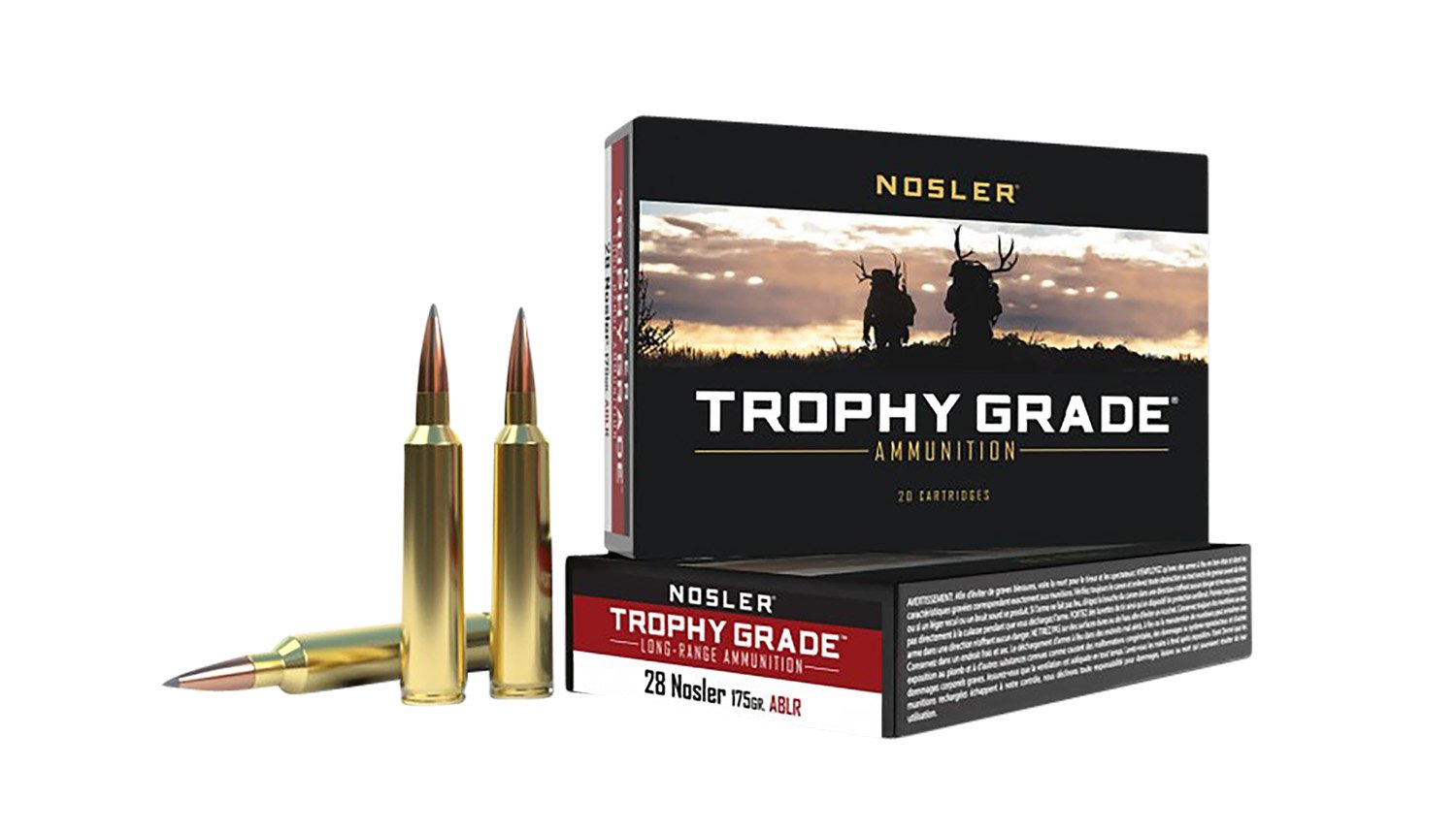 Nosler 60155 AccuBond Long Range 28 Nosler 175 Grain 20 Rounds Box - Nosler - 28 Nosler