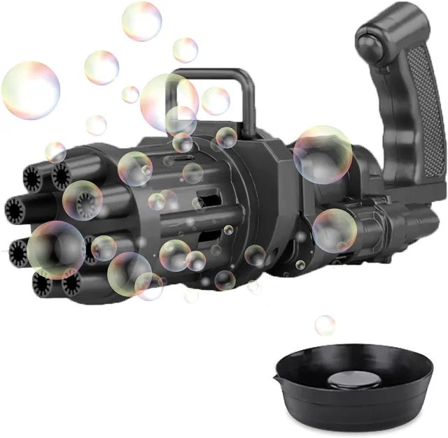 Caliber Gourmet Gatling Gun Bubble Maker Electric Bubble Machine