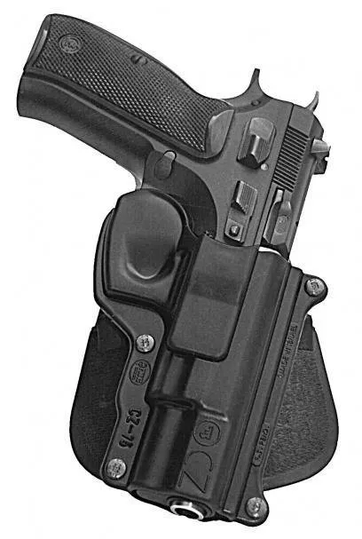 Fobus CZ75 Paddle Holster Right Hand Black Polymer Lightweight 2oz