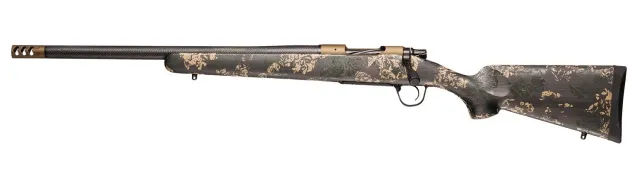 Christensen Arms 8010620700 Ridgeline FFT Lightweight Rifle, 6.5 Creedmoor, Left-Handed, Carbon Fiber Wrapped Barrel, Burnt Bronze Cerakote Finish, Green/Black/Tan Stock - Christensen Arms - 6.5 CREEDMOOR for sale at Smoke Wagon Firearms