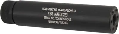 Guntec 5.5FAKE-AR AR15 Fake Suppressor 5.5" 1/2x28 Black Anodized