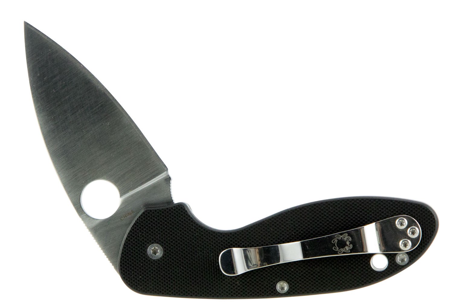 Spyderco Efficient C216GP 2.98 In Plain Edge Black G-10 Handle - Spyderco