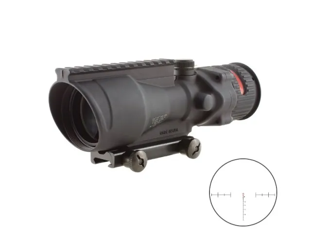 Trijicon 100006 ACOG 6x48mm Black Riflescope Red Chevron Reticle - Trijicon - 48MM