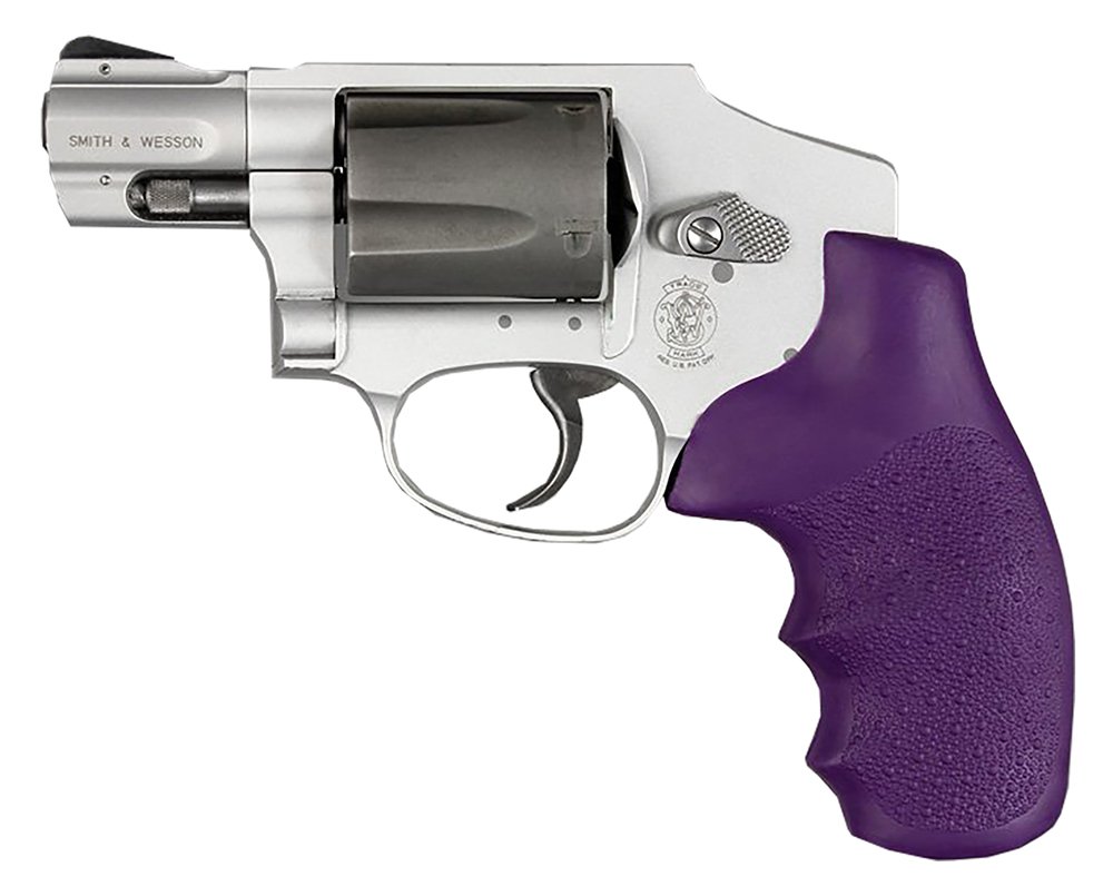 Hogue Rubber Grip for S&W J Frame Round Butt Monogrip Purple Md: 60006 - Hogue