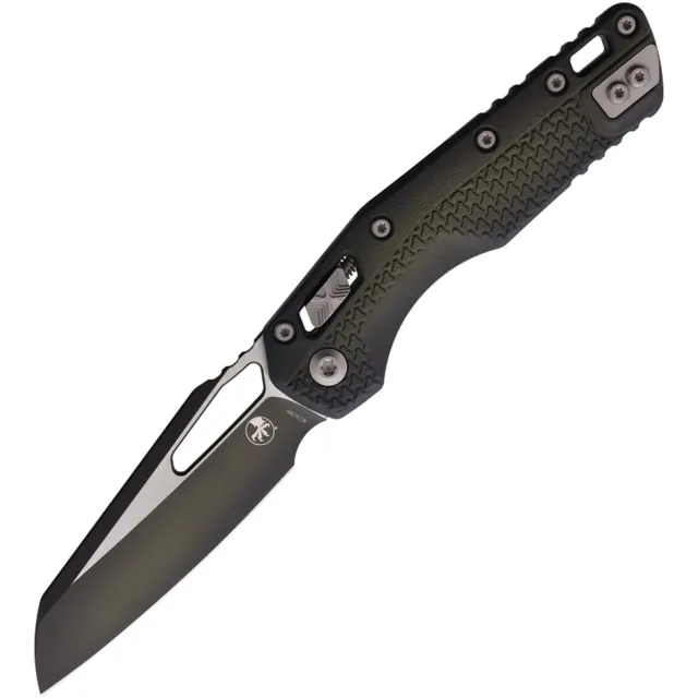 Microtech MSI 210T-1PMFBO 3.88 In Wharncliffe Bazooka Green - MICROTECH for sale at Iron and Lace