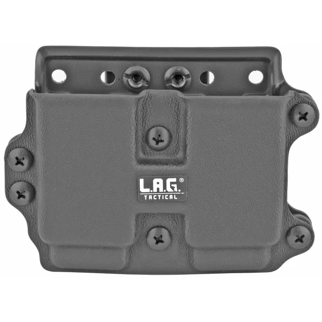 L.A.G. Tactical 34008 Double Magazine Pouch 9MM/40 Kydex Black