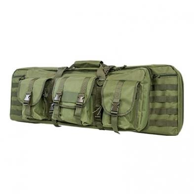 NcStar CVDC2946G-42 VISM Double Carbine Case 42" Green Padded Rifle Bag - NcSTAR