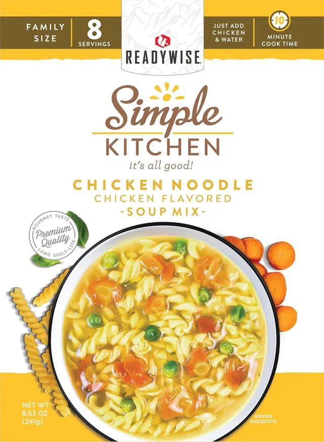 Buy ReadyWise Chicken Noodle Soup RWSK05062 8 Servings 6-Pack online