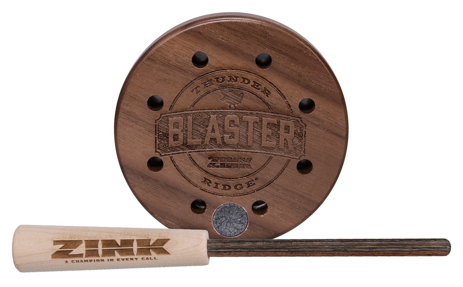 Zink ZNKRBPC Ridge Blaster Turkey Call Aluminum/Wood with Dymalux Striker - GSM Outdoors