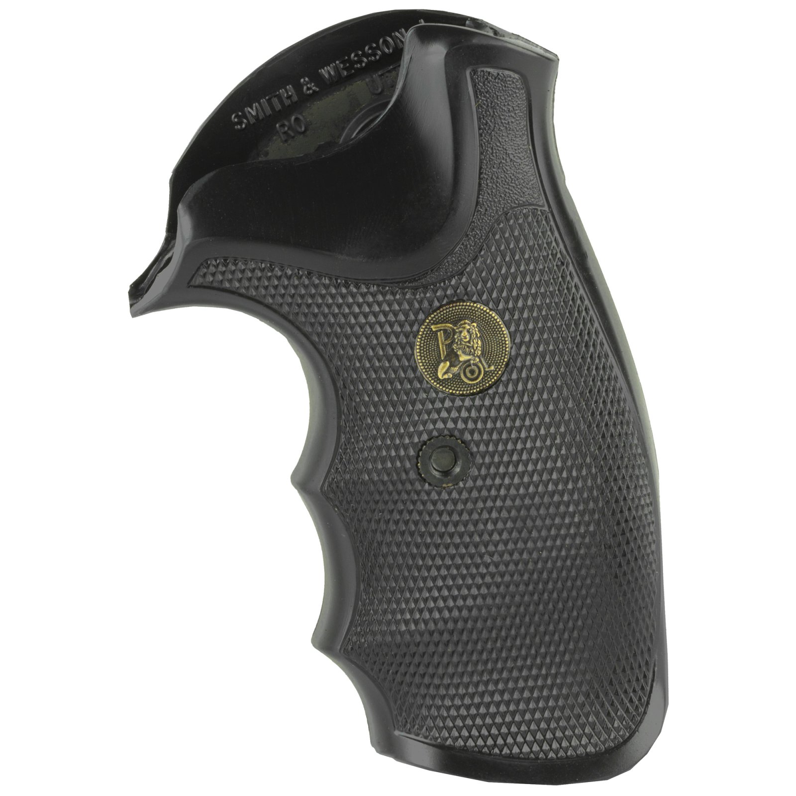 Pachmayr 03249 Gripper Grip Checkered Black Rubber for S&W J Frame