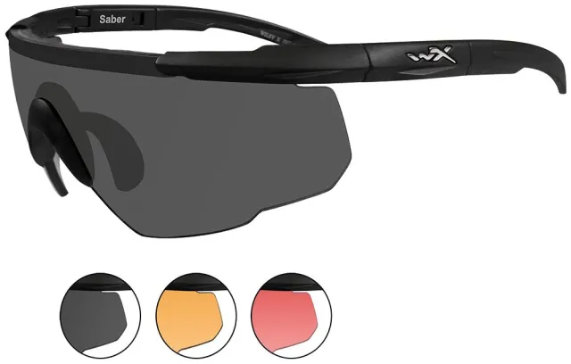 Buy Wiley X Eyewear 309 Saber Advanced Safety Glasses Matte Black online
