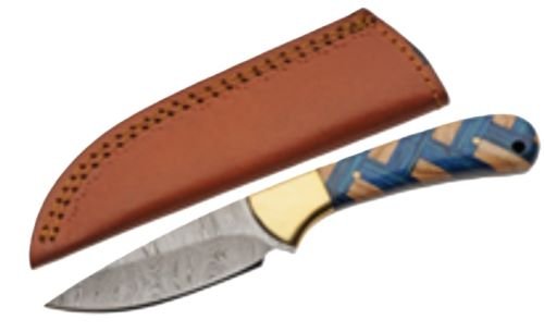 SZCO Rite Edge DM1431 Braided Sapphire Skinner Knife - SZCO Rite Edge