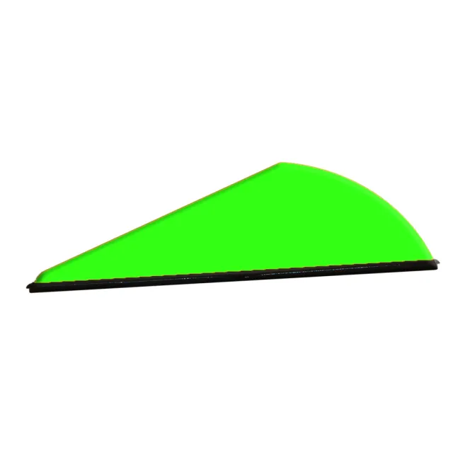 Q2i Q01043 Rapt-X Vanes Neon Green 100pk, High-Profile, 2" Length - Q2i