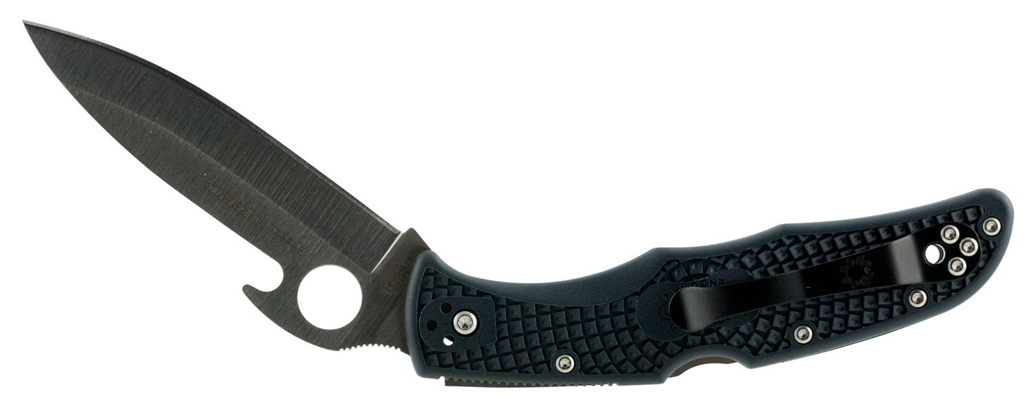 Spyderco Endura C10PGYW SL-PL W-Wave Gray Knife 3.81 In - Spyderco