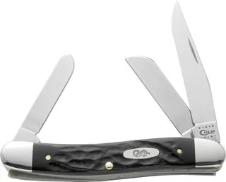 Buy CASE CUTLERY Medium Stockman 2.57 In Rough Black SS Blades online