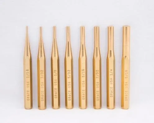 Buy Grace USA Tools Gun Care Brass Pin Punch Set Md: GRPS8 online