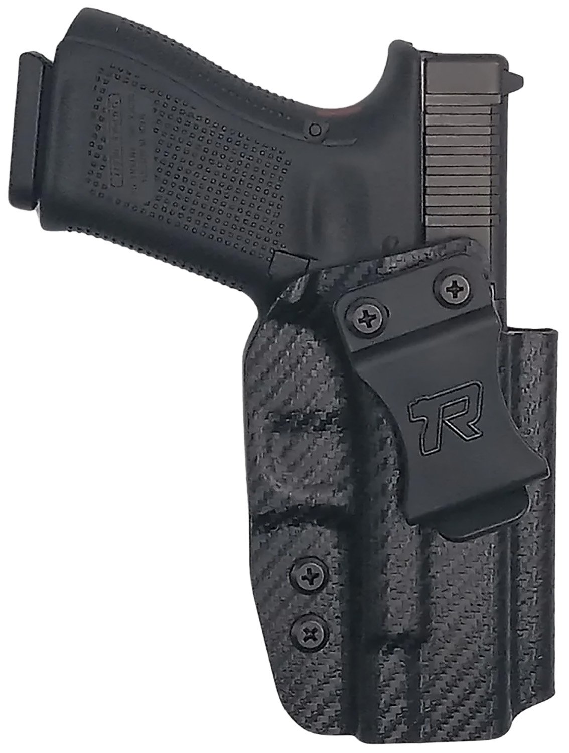 Buy ROUNDED GLK192332CFRHVAR Kydex IWB Black Fits Glock 19 BeltClip online
