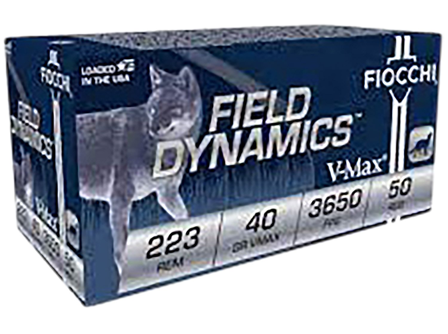 Buy Fiocchi 223Fhvb Field Dynamics 223Rem 40Gr Hornady V-Max 50/4 *Sold AS Case online