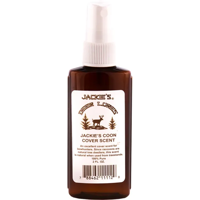 Jackies Racoon Cover Scent w/Sprayer 2 oz. - Jackies Deer Lures