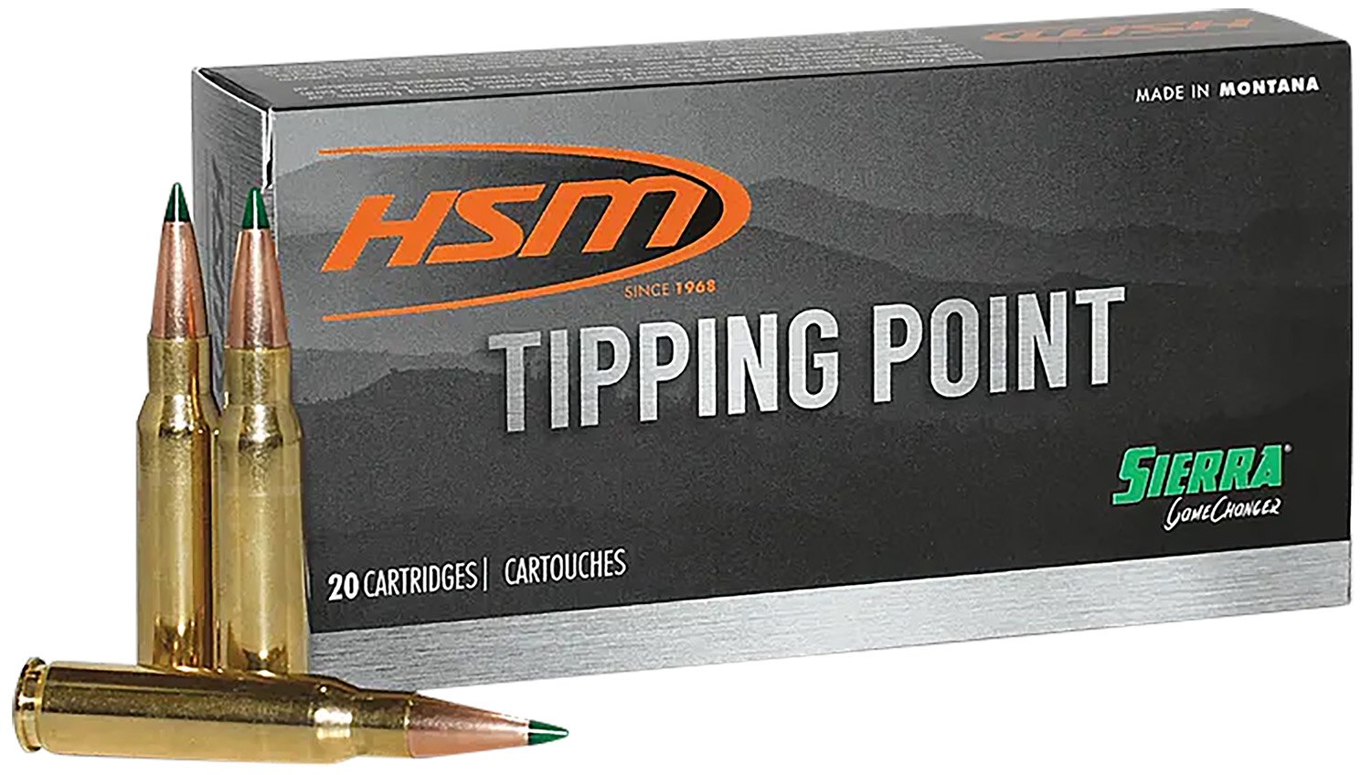 HSM 7MMMAG27N Tipping Point 2 7mm Rem 162gr Hornady SST 20/Box - HSM Ammunition - 7mm Rem