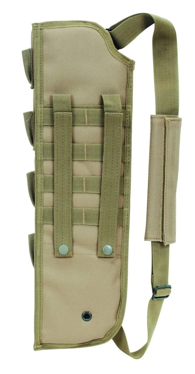 Voodoo Tactical Breacher Shotgun Scabbard Coyote MOLLE Cordura