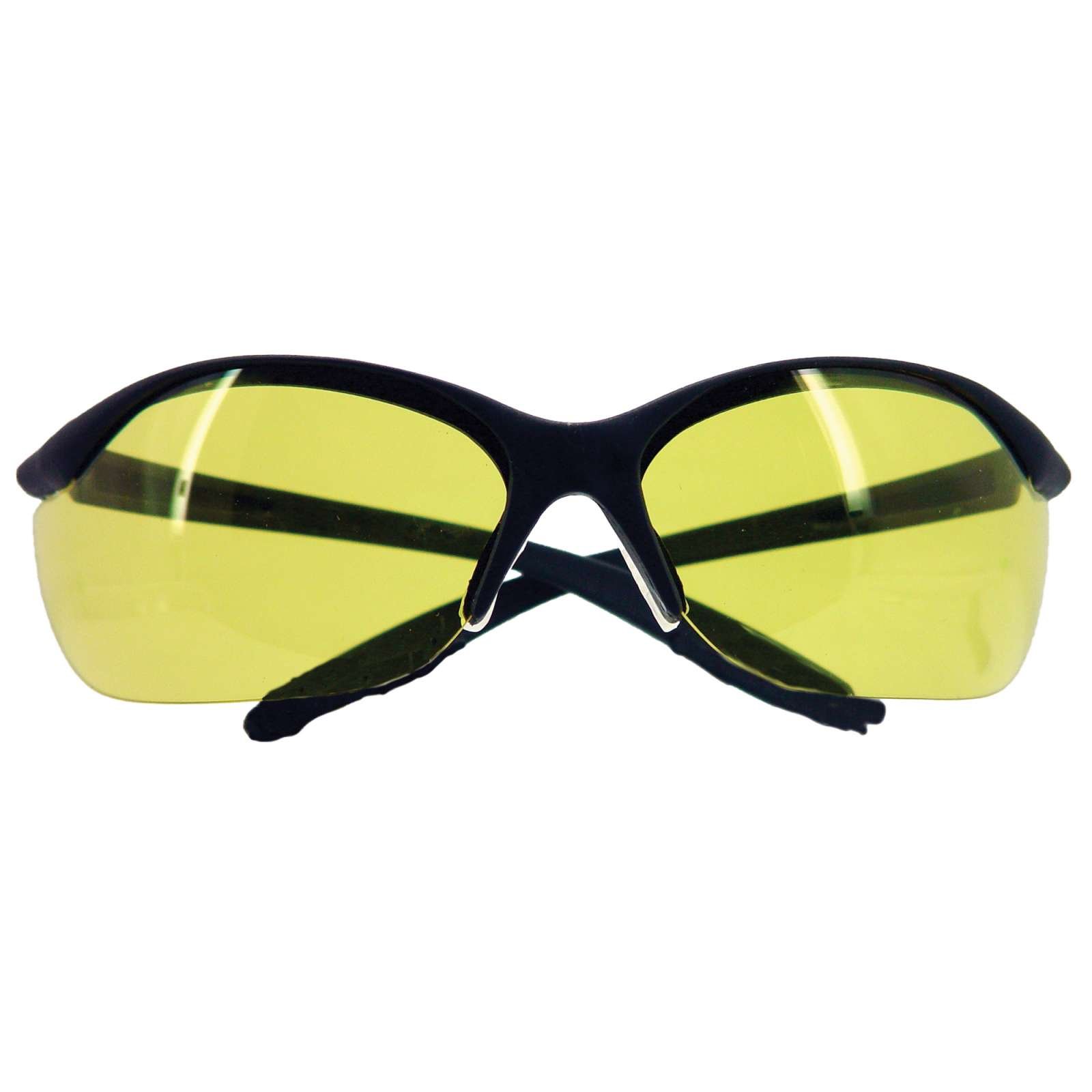 Howard LEIGHT Vapor II Uvex Black Frame With Amber Lens Glasses (R-01536) - Howard Leight