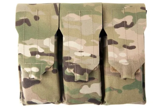 Blue Force Gear-Triple M4 Mag Pouch - Classic style with flap one mag per pocket - MultiCam - Blue Force Gear