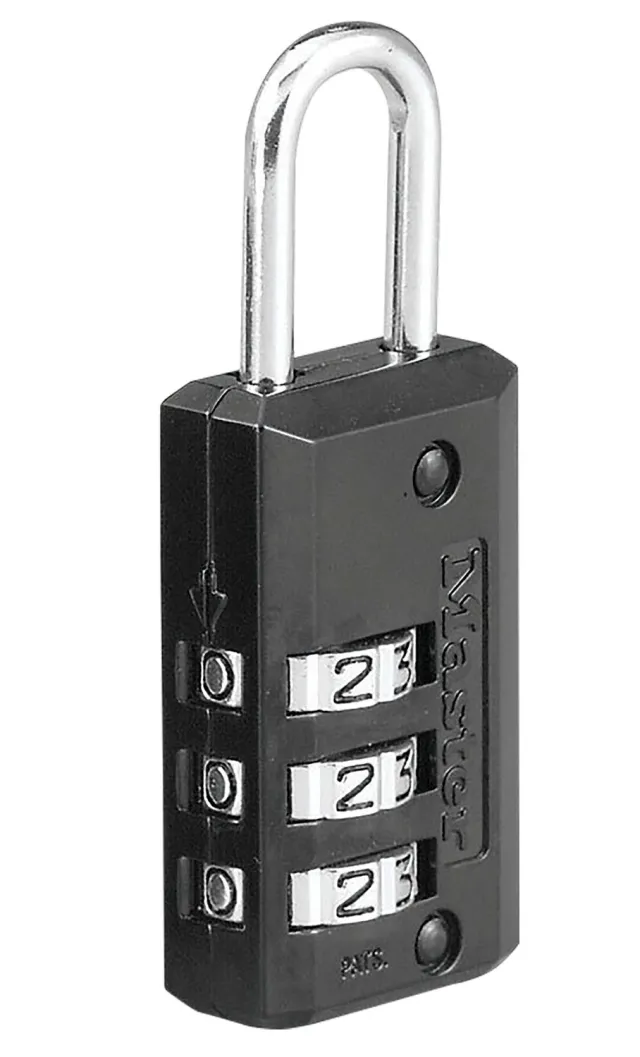 Master Cutlery 646D Combination Lock Black Steel - Master Cutlery