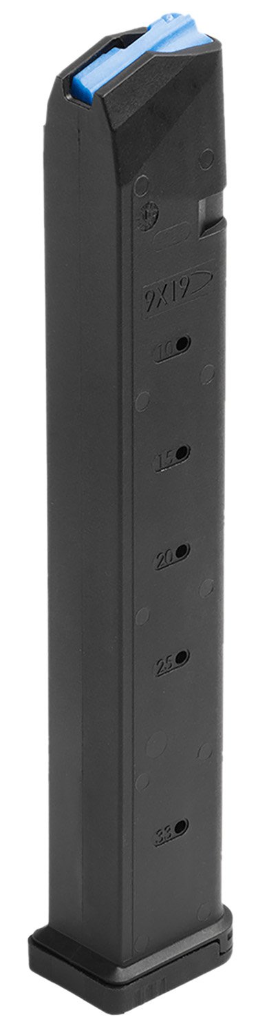 Leapers Magazine Glock 9MM 33Rnd Poly Matte Black RBTGL933 - UTG - 33RD