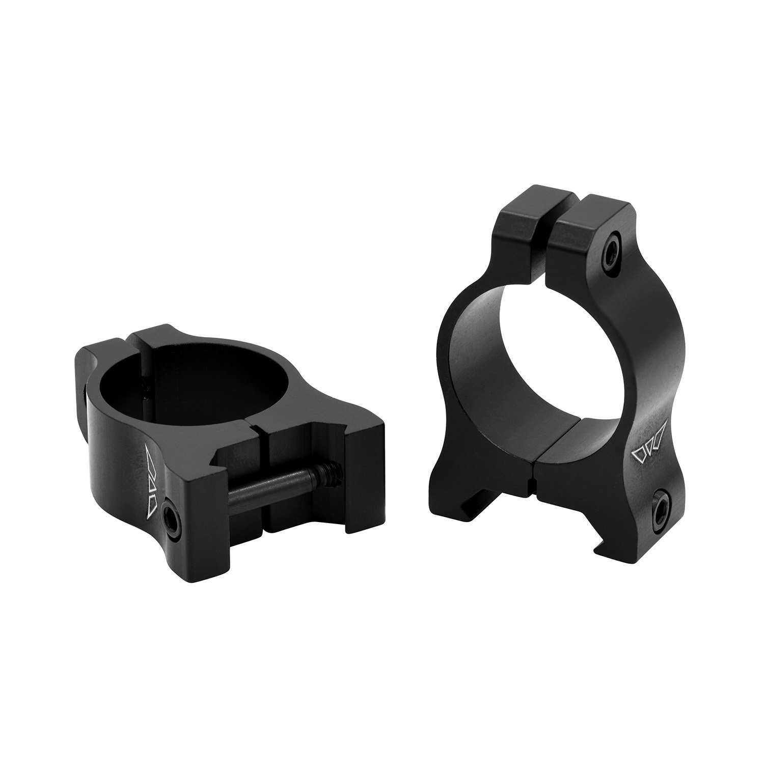 Warne V400M Vapor Scope Ring Set Matte Black Aluminum 1" Low Picatinny - Warne - 1"
