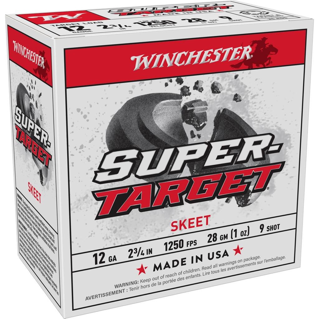 Winchester TRGT12509 12 Gauge 2.75 in 1 oz 9 Shot 1250 fps Ammo 25 Rounds - Winchester - 12 GAUGE