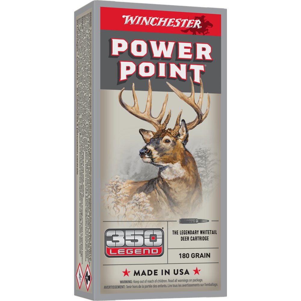 Winchester Ammo X3501 Power-Point 350 Legend 180 gr 20 Per Box/ 10 Cs - Winchester - 350 Legend