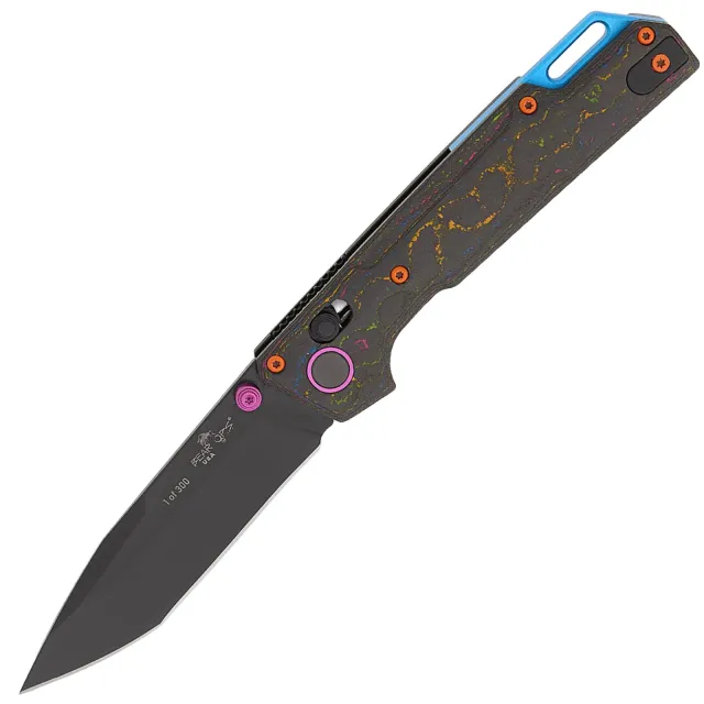 BEAR & SON NEKAMA-1 80'S CARBON CAMO LTD 3.5 BLK Limited Run Numbered Item, Mad In The USA - BEAR CUTLE