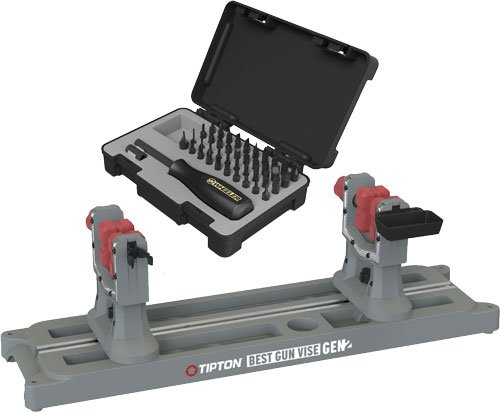 TIPTON BEST GUN VISE GEN 2 & WHEELER 43PC GUNSMITH - Tipton