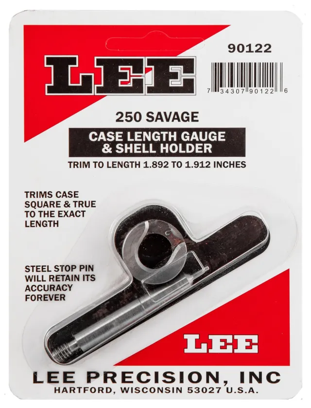 Buy Lee Precision Case Length Gage and Shell Holder 250 Savage 90122 online
