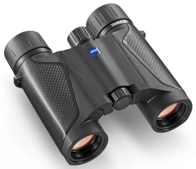 Zeiss Terra ED Pocket 8x25mm Schmidt-Pechan Binoculars Black Small NSN 9005.10.0040 - Zeiss Optics