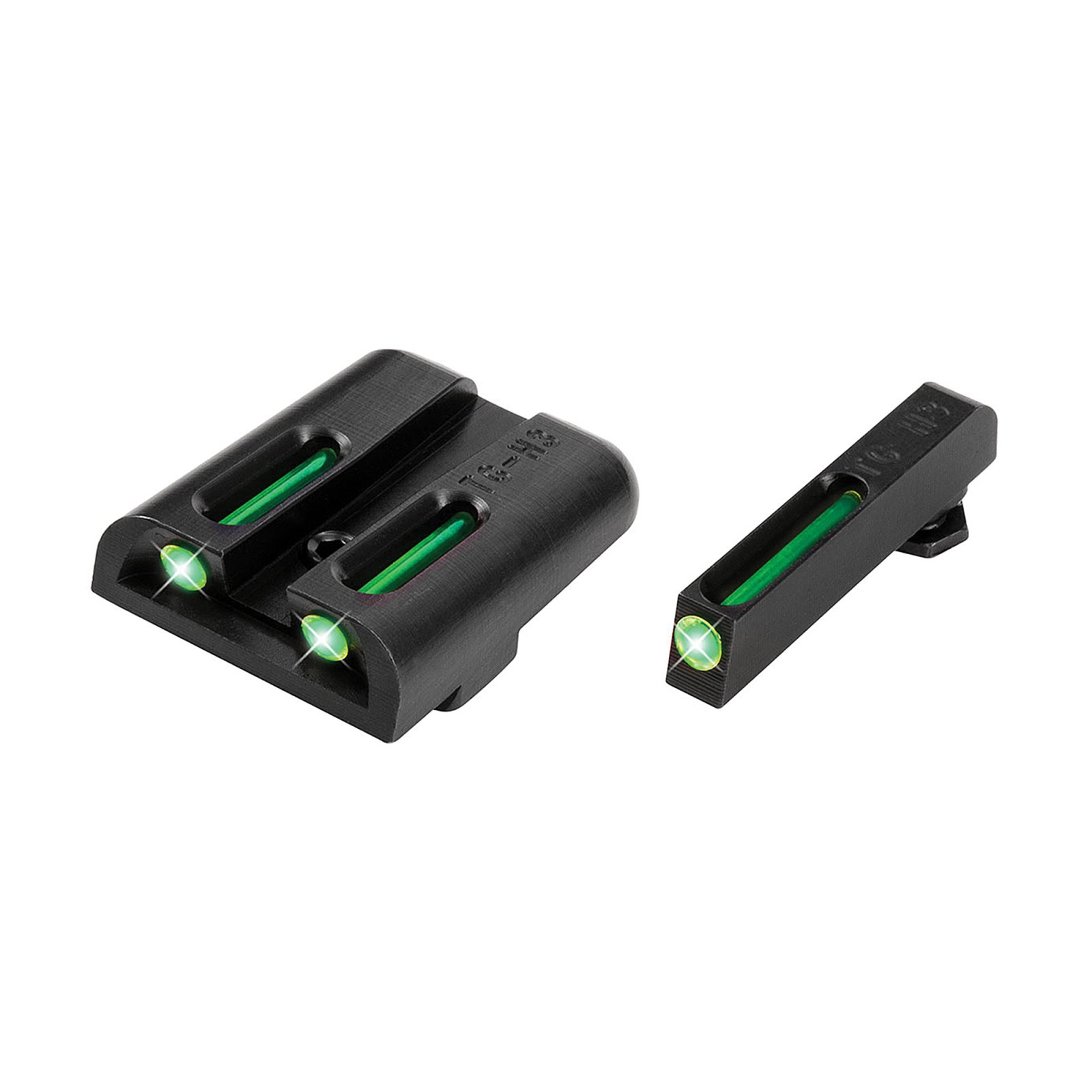 TruGlo Brite-Site Tritium/Fiber Optic Sight Fits Low for Glock 17 17L 19 22 - Truglo