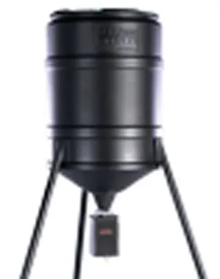 On Time 42200 Tomahawk 25Gal Tripod Feeder with 6V Solar Panel - On