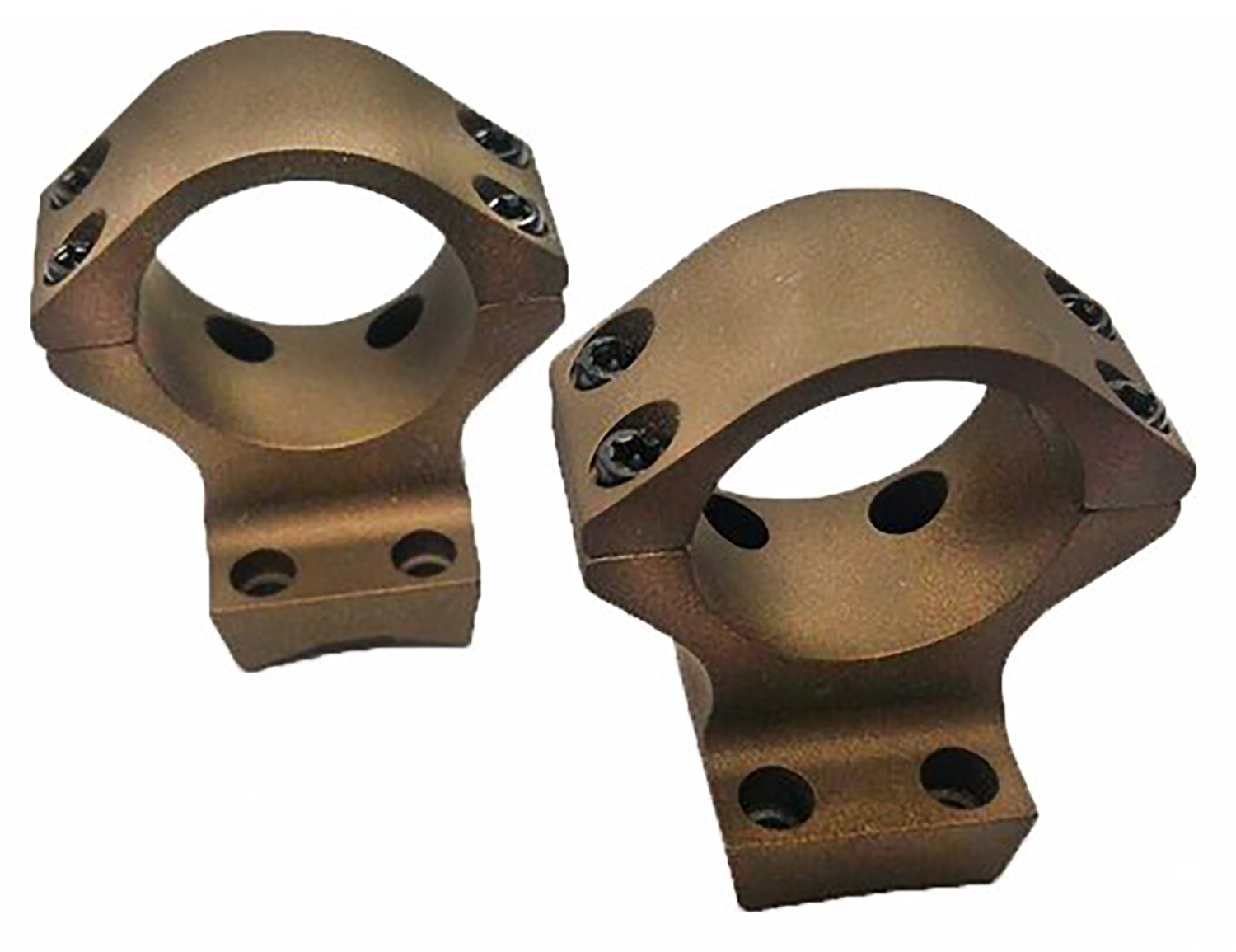 Talley HC740735 Scope Mount/Ring Combo 30mm Medium Burnt Bronze Aluminum - Talley
