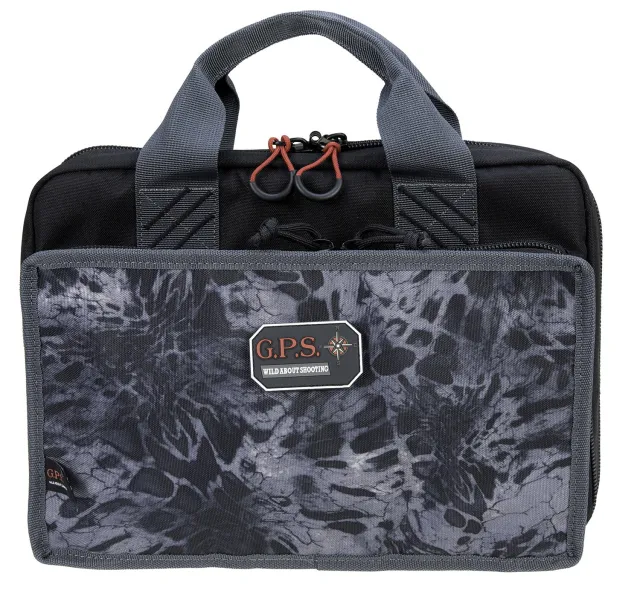 GPS Quad Pistol Range Bag Blackout Holds 4 Handguns
